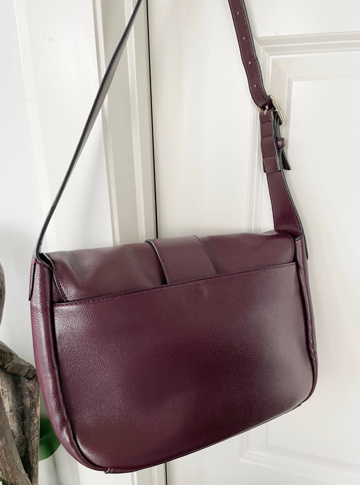 Nine West Square Red Brown Purse Bag - photo 2