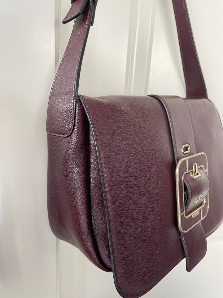 Nine West Square Red Brown Purse Bag - photo 3