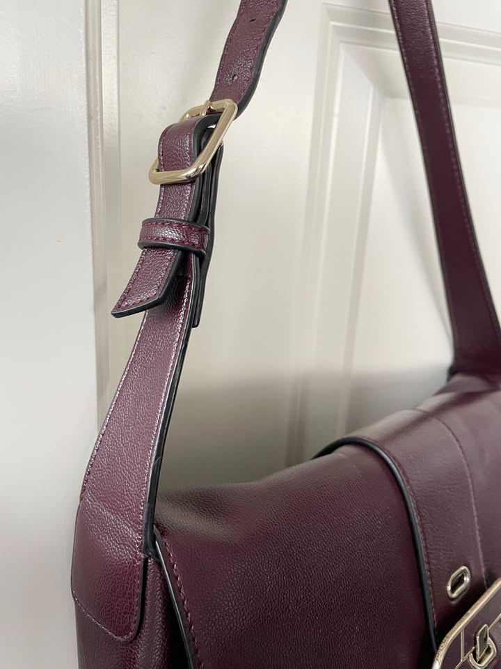 Nine West Square Red Brown Purse Bag - photo 5