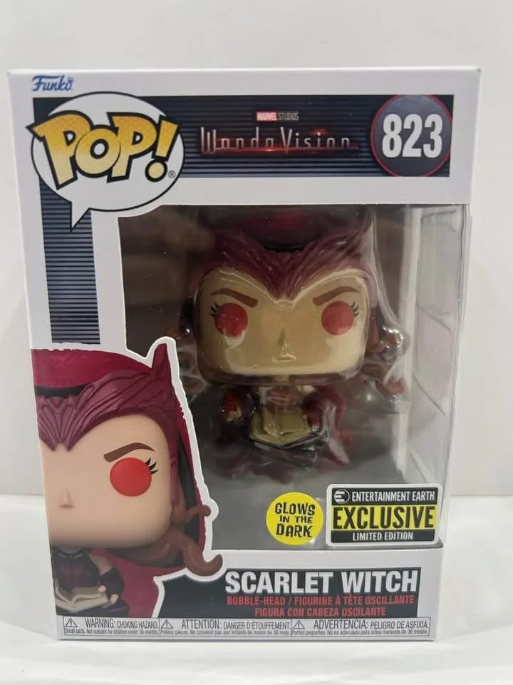 Funko Pop Glow in Dark Loki/Wanda/Vision/Iron Man/Eggo image indicator(5)