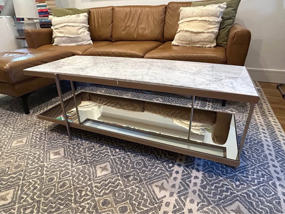 West Elm Avery Marble coffee table - photo 4