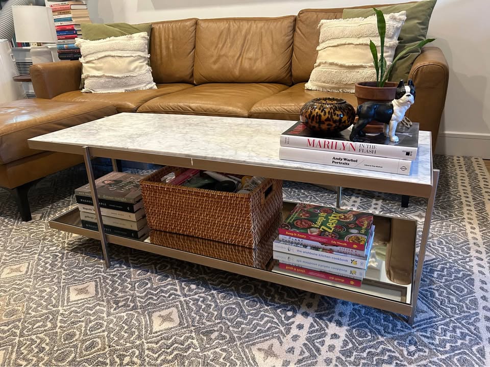 West Elm Avery Marble coffee table - photo 5
