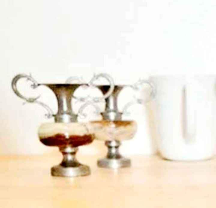 Vtg Roman Greek Pewter & Onyx Amphorae - photo 5