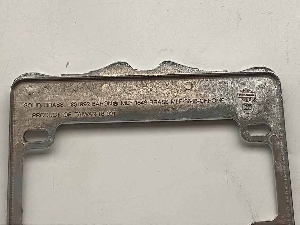 Harley Davidson license plate frame image indicator(4)