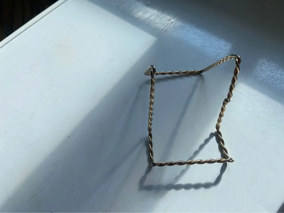 7” gold plated Ammonite fossil image indicator(4)