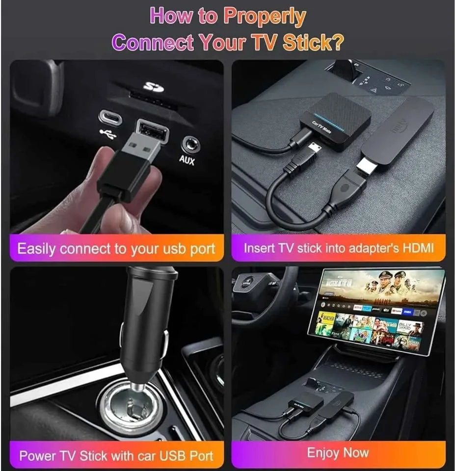 2025 Carplay Car TV Mate Wireless Adapter HDMI Port image indicator(3)