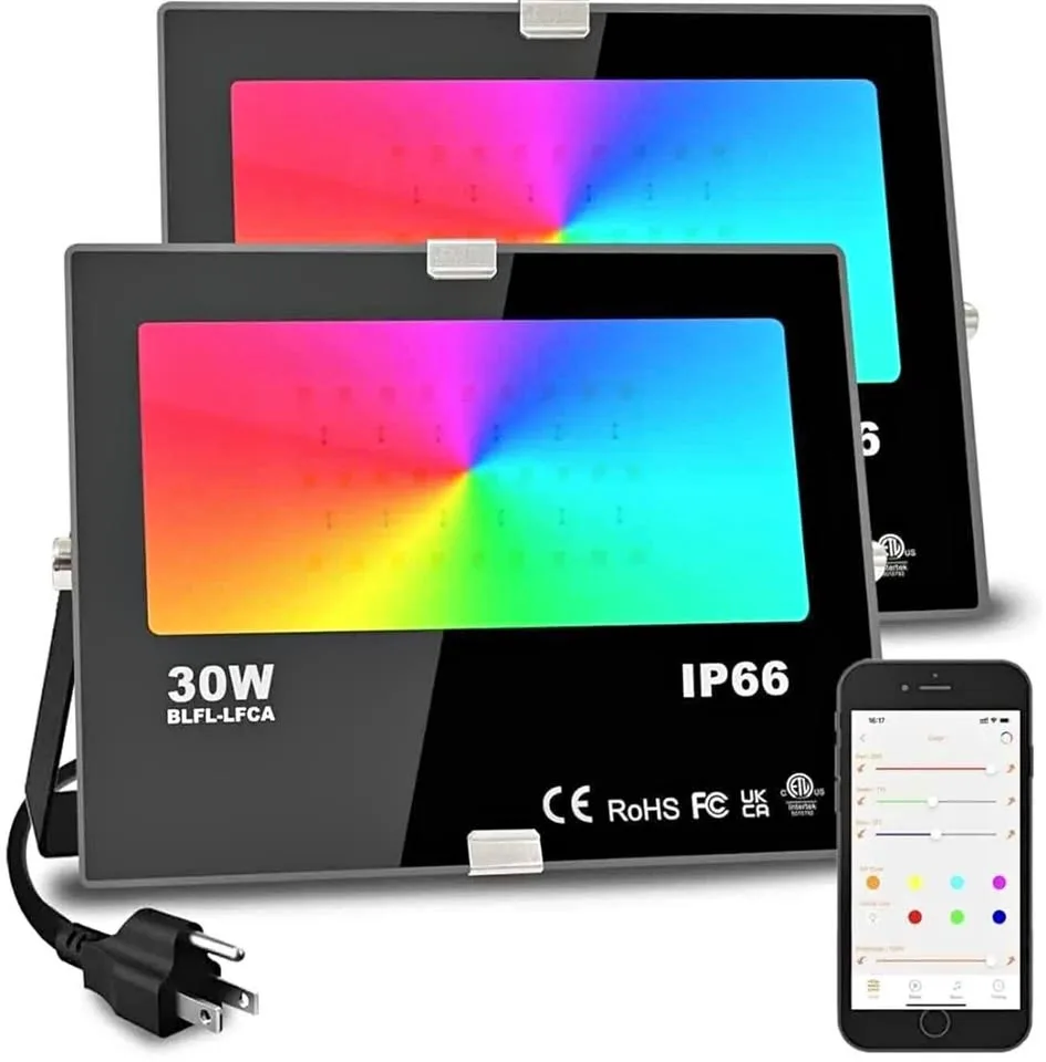 Led Flood Light 30W Color Changing RGBW Smart Floodlights thumbnail