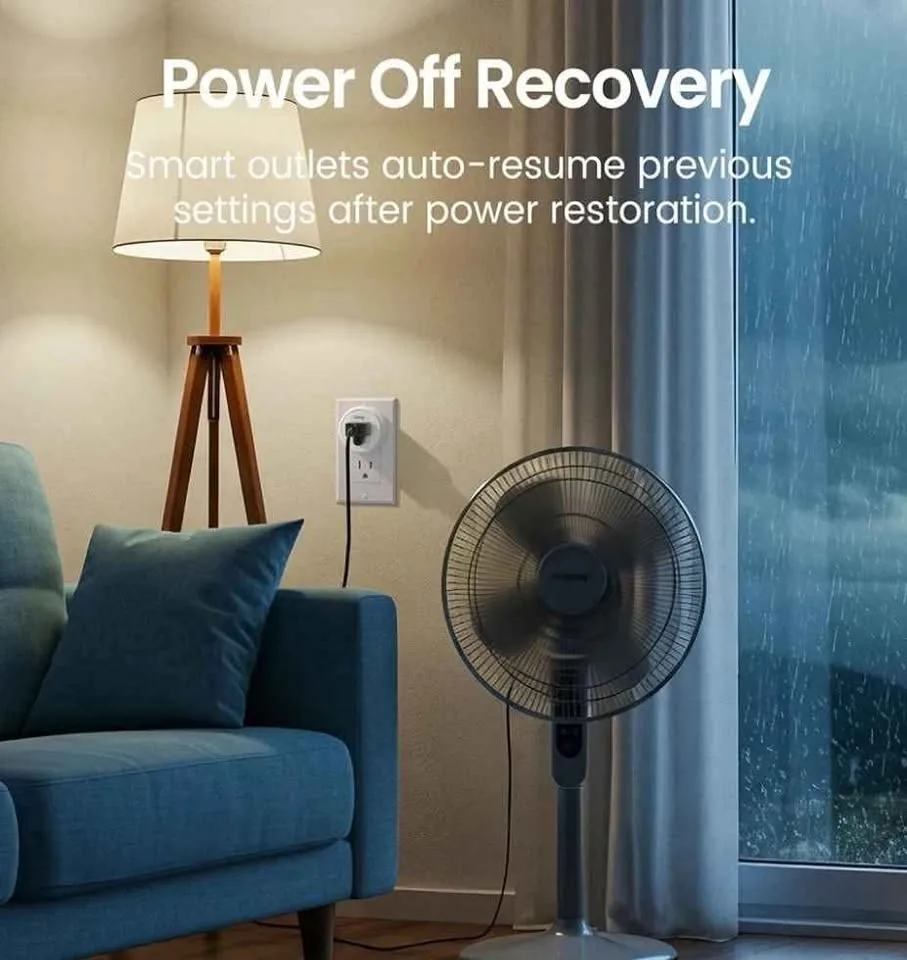 2 pcs. Smart Mini Wi-Fi Plug, Alexa Google Home Compatible image indicator(4)