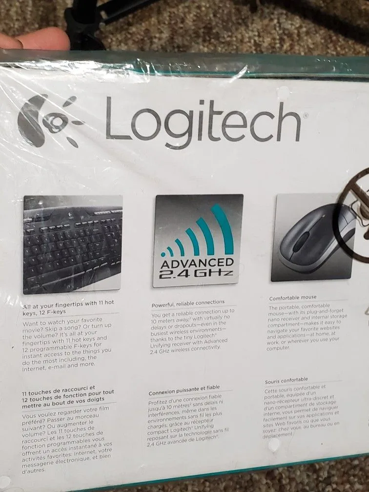 Brand New Logitench Wireless Keyboard Ans Mouse Combo image indicator(5)