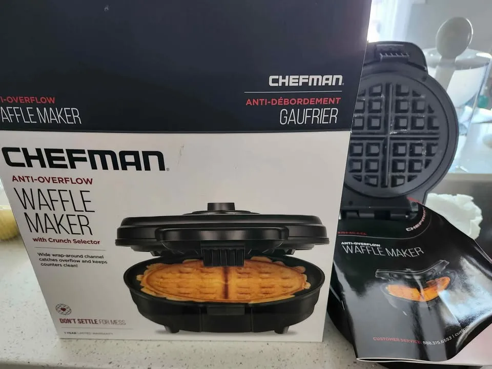 Chefman anti -overflow waffle maker image indicator(2)