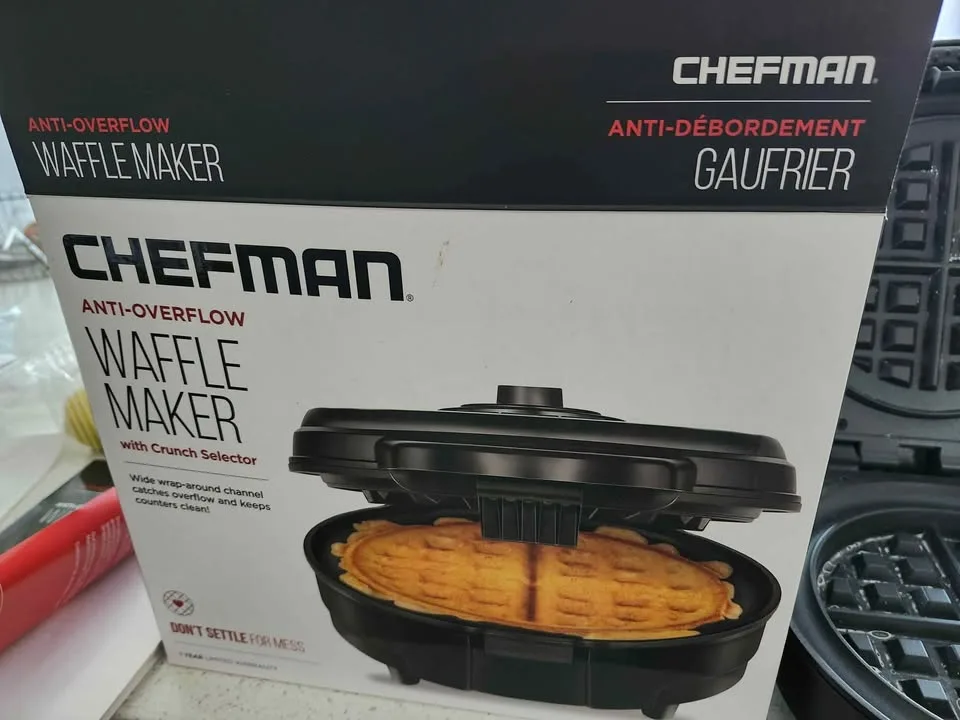 Chefman anti -overflow waffle maker image indicator(3)