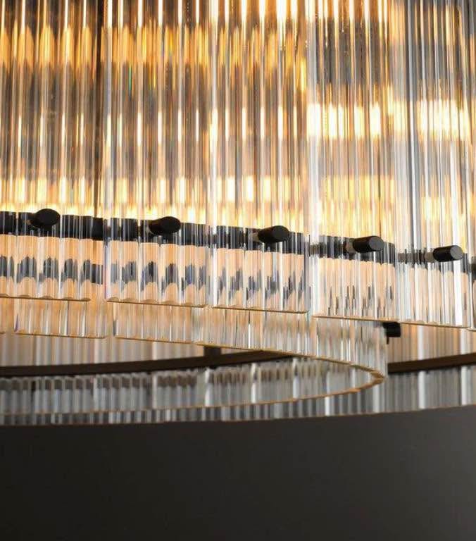 San Marco round chandelier 22” - Glass - photo 2