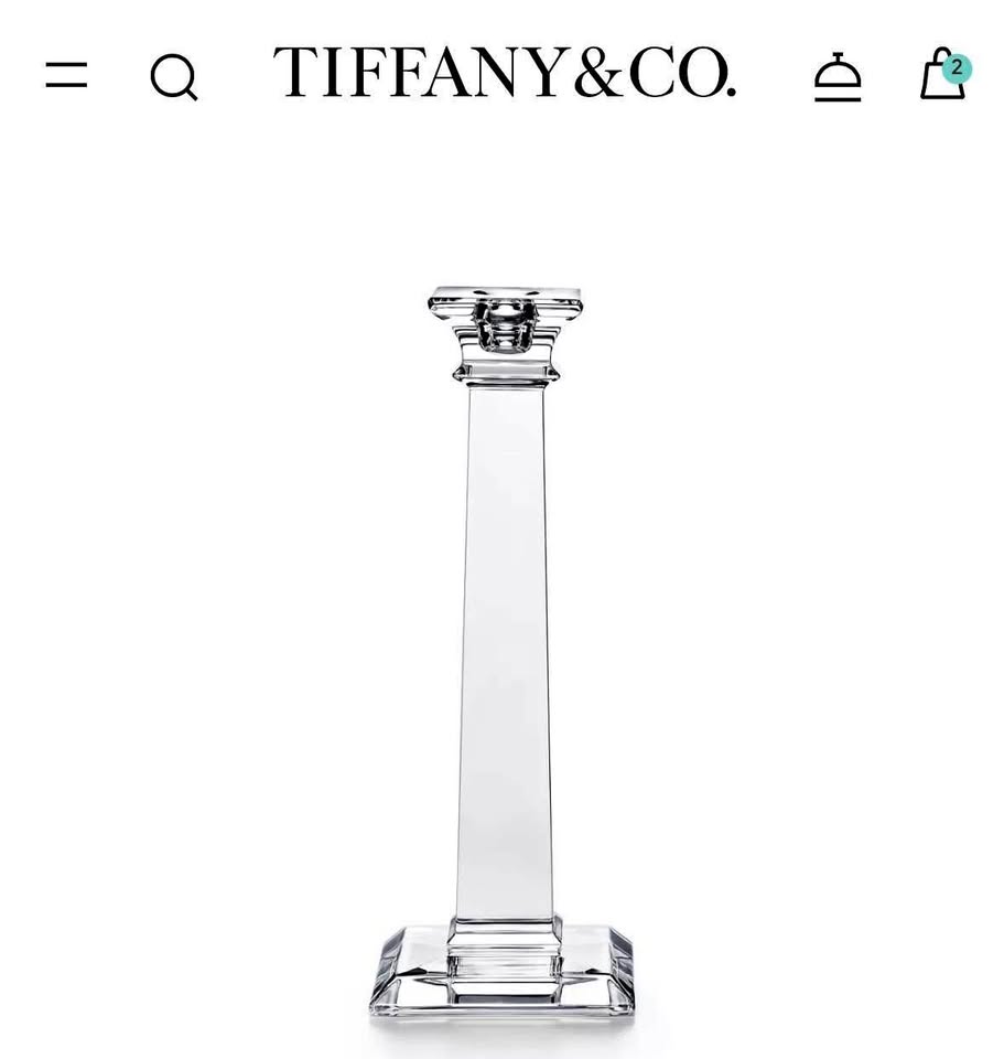 Tiffany Home Essentials 2 x Classic Candlestick