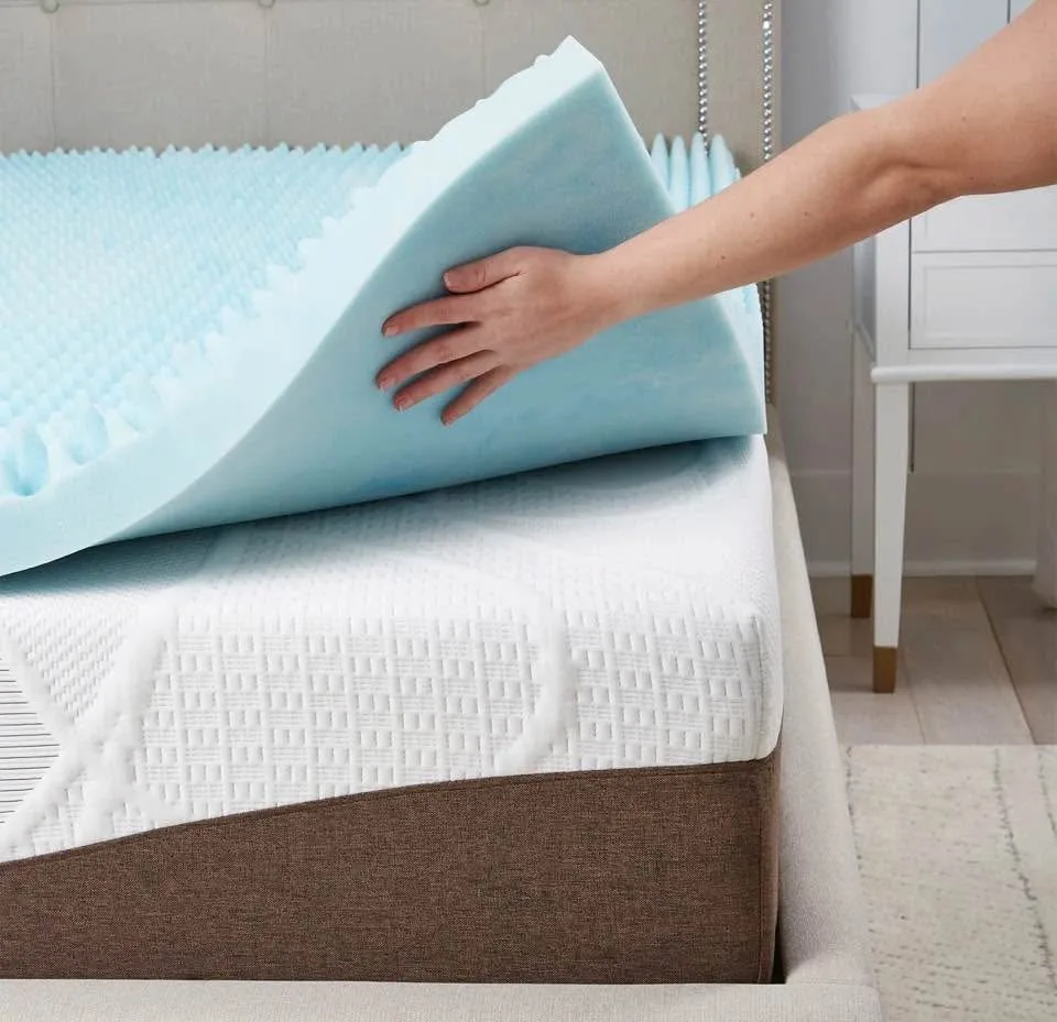 2" gel memory foam mattress topper (twin ) image indicator(3)