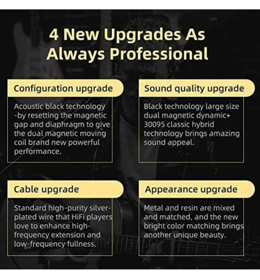 KZ ZSN Pro X Wired Earbuds - Black image indicator(3)