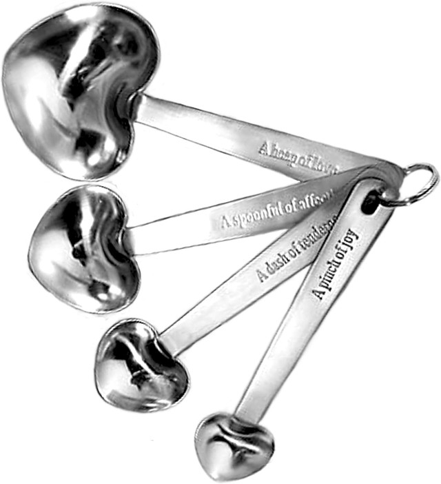 Fashioncraft Heart Shaped Measuring Spoons (4 sizes)♥️