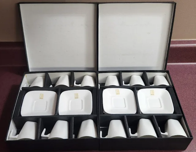 Verdici Espresso Set - 6 Cups & Saucers Boxed - 2 Boxes♥️ image indicator(3)