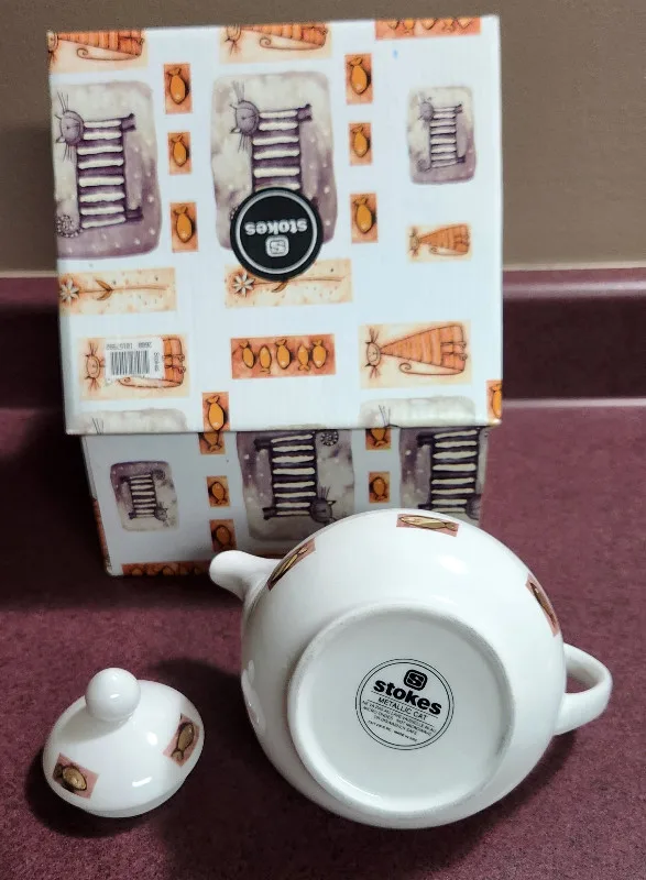 Stokes "Metallic Cat" Teapot♥️ image indicator(4)