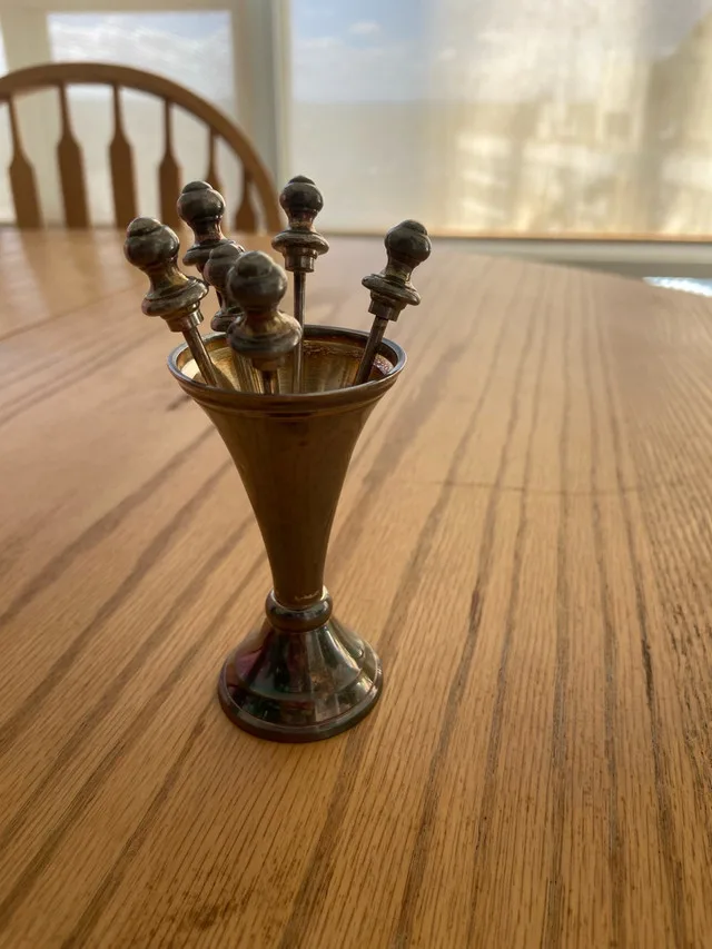 Cocktail Forks with Stand thumbnail