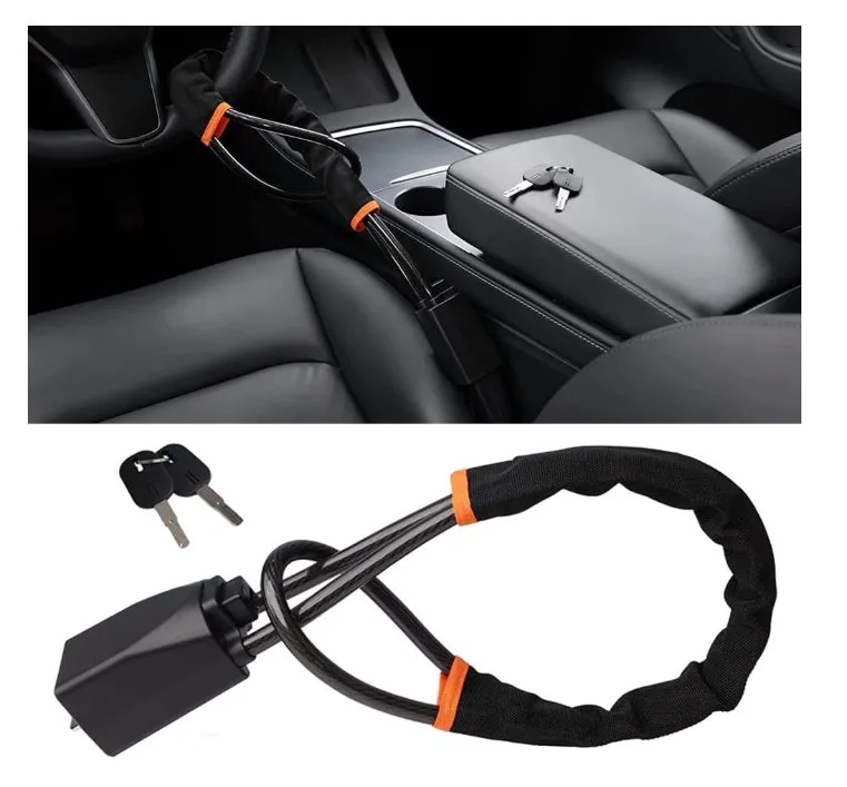 Tevlaphee Steering Wheel & Seat Belt Lock image indicator(2)