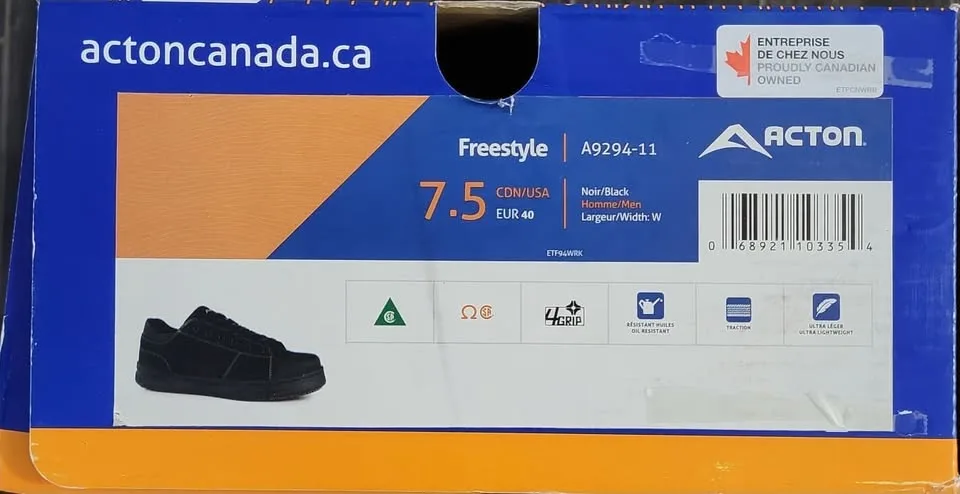 Acton Freestyle Steel Toe Work Sneakers – Men’s 7.5 image indicator(6)