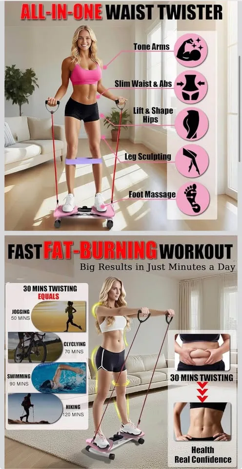 Waist Twister Machine Exercise with Smart LED image indicator(2)