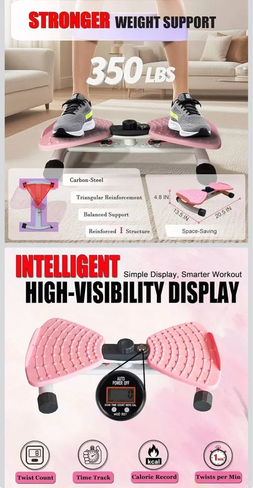 Waist Twister Machine Exercise with Smart LED image indicator(4)