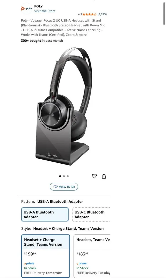 Wireless Noise-Canceling Headset with charging stand image indicator(2)
