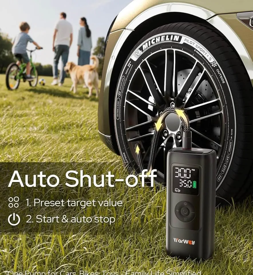 Tire Inflator Portable Air Compressor - Air Pump for Car Tires image indicator(6)