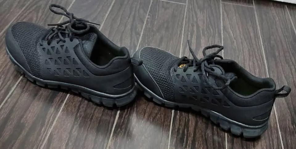 Reebok Black Steel Toe Work Sneakers – Mesh, Men’s Size 7.5 image indicator(3)