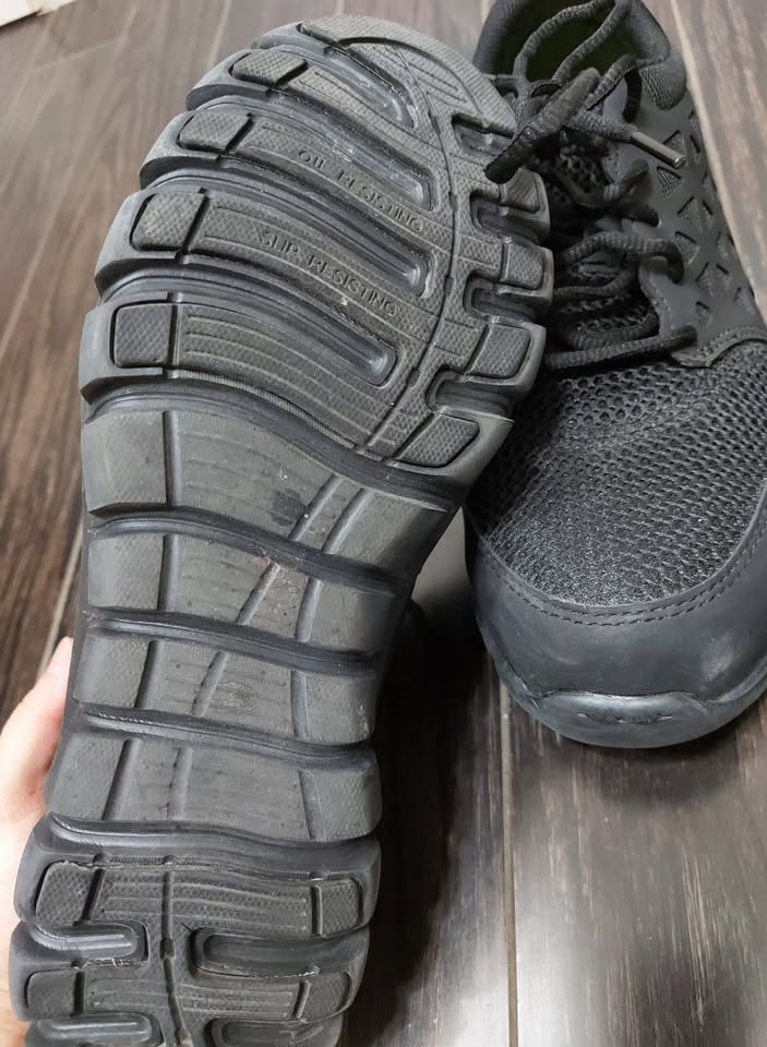 Reebok Black Steel Toe Work Sneakers – Mesh, Men’s Size 7.5 - photo 4