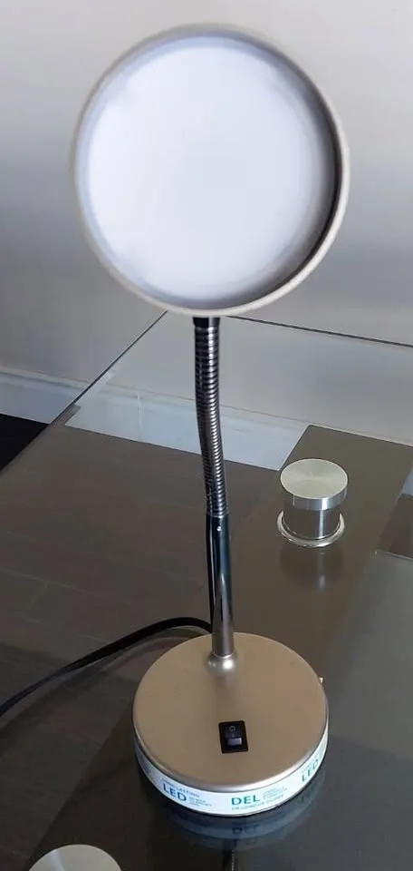 Ikea Mainstays LED Desk Lamp, gold and Svallet Work lamp image indicator(3)