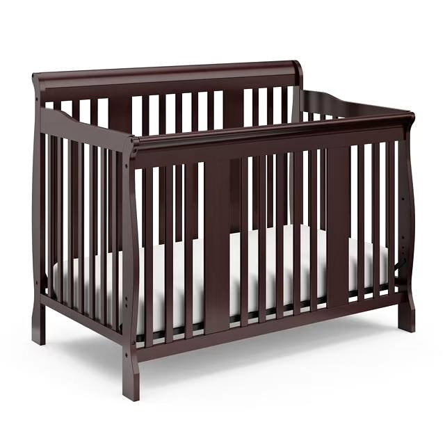 Storkcraft Tuscany 4-in-1 Convertible Crib, Espresso