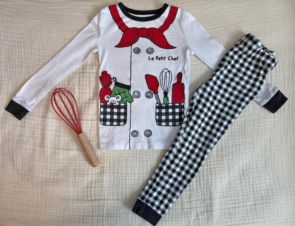 Joe Fresh 4T Toddler Unisex "Le Petit Chef" Pajama Set