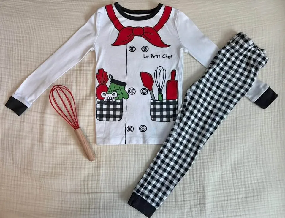 Joe Fresh 4T Toddler Unisex "Le Petit Chef" Pajama Set thumbnail