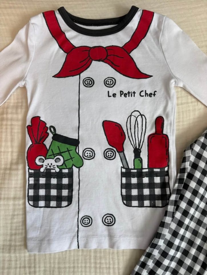 Joe Fresh 4T Toddler Unisex "Le Petit Chef" Pajama Set - photo 2