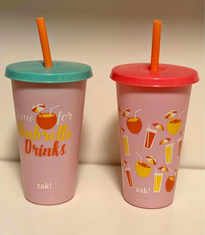 Zak! Colour Changing Tumblers 25 Oz (x2) *BRAND NEW*