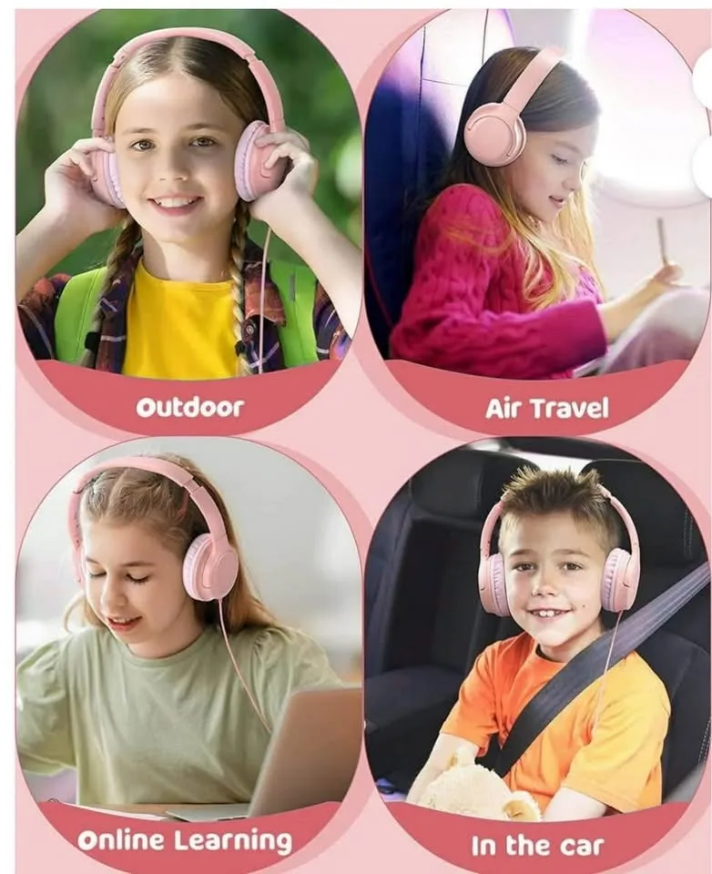 MPOW Wired Headphones (Pink) image indicator(4)