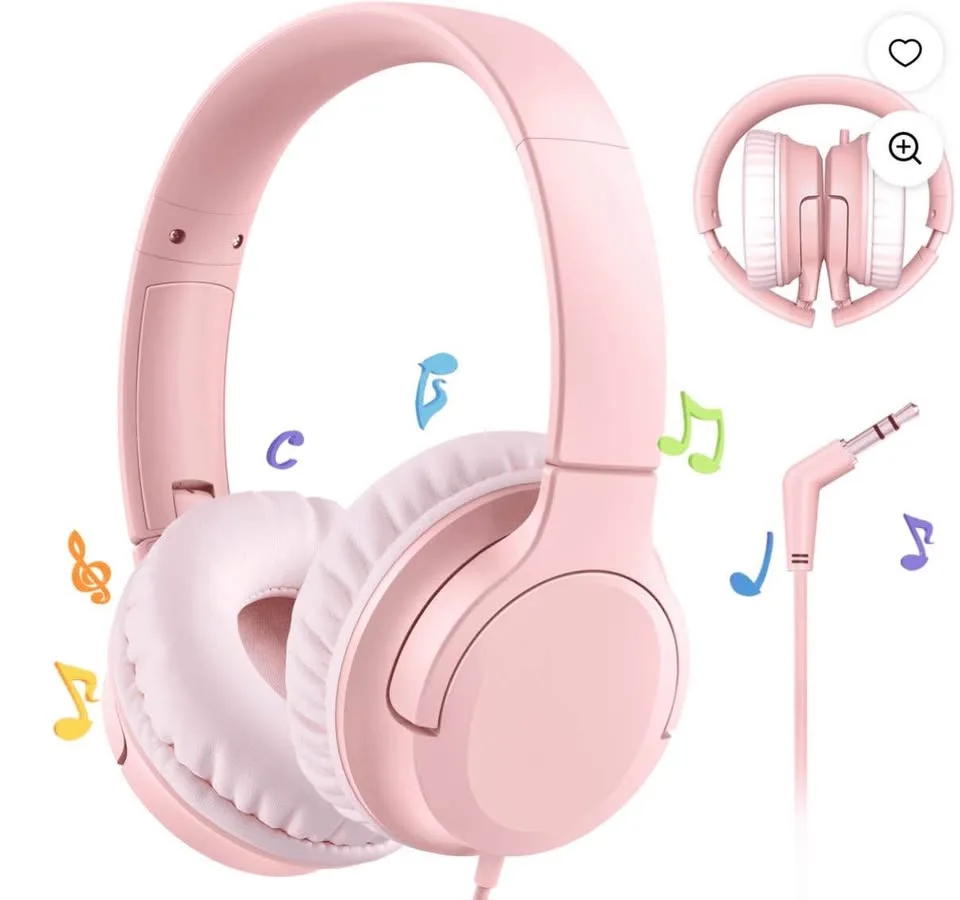 MPOW Wired Headphones (Pink) image indicator(5)