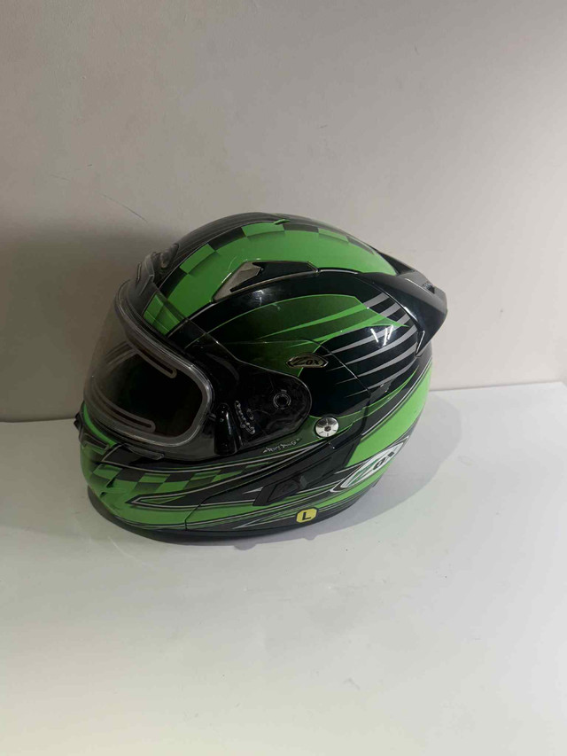 Full Face Motorcycle Helmet — Green/Black | Good Finds - photo 3