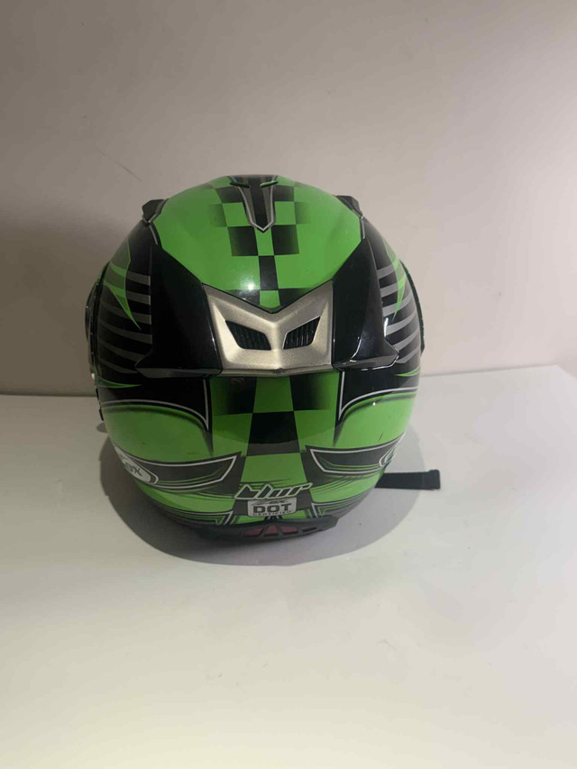 Full Face Motorcycle Helmet — Green/Black | Good Finds - photo 4
