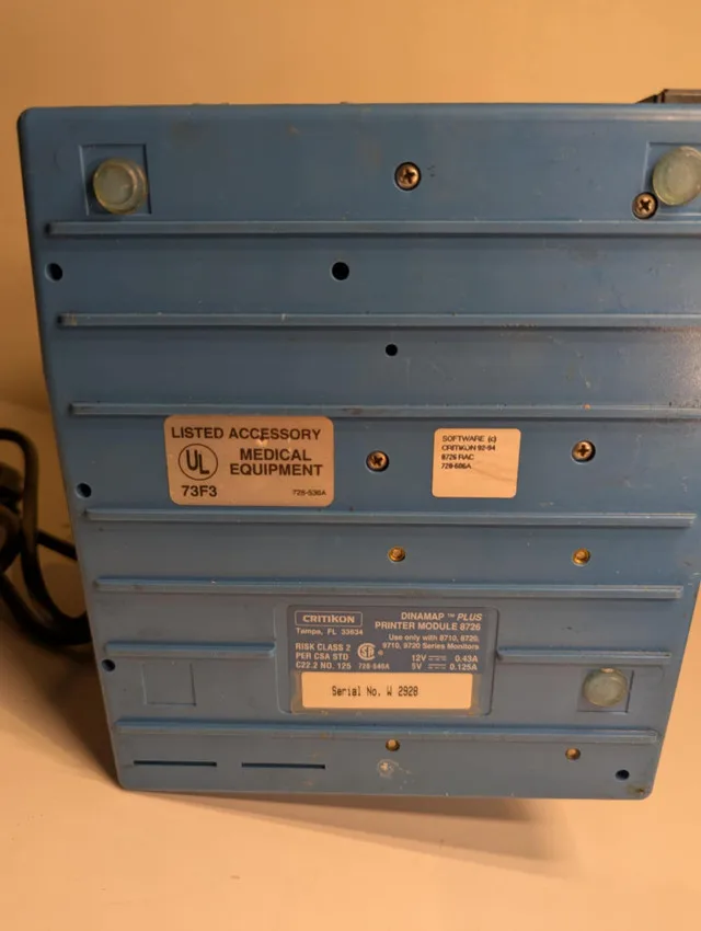 Critikon Dinamap Plus Vital Signs Monitor | Parts/Collectible image indicator(2)