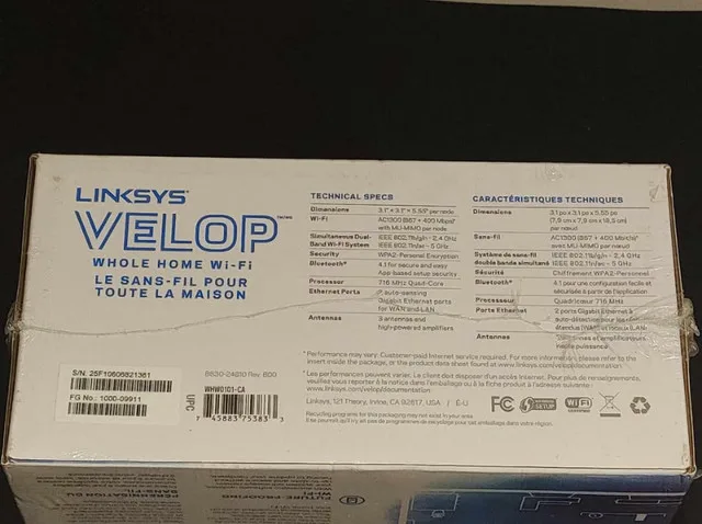 Linksys Velop AC1300 Dual-Band Mesh Wi-Fi System image indicator(3)