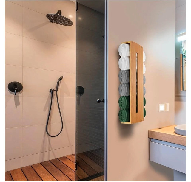 Nocer Bamboo Wall Towel Rack | Good Finds - photo 4