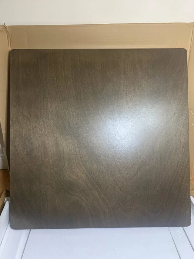 35.5" Square Counter Height Table – Rustic Wood image indicator(7)