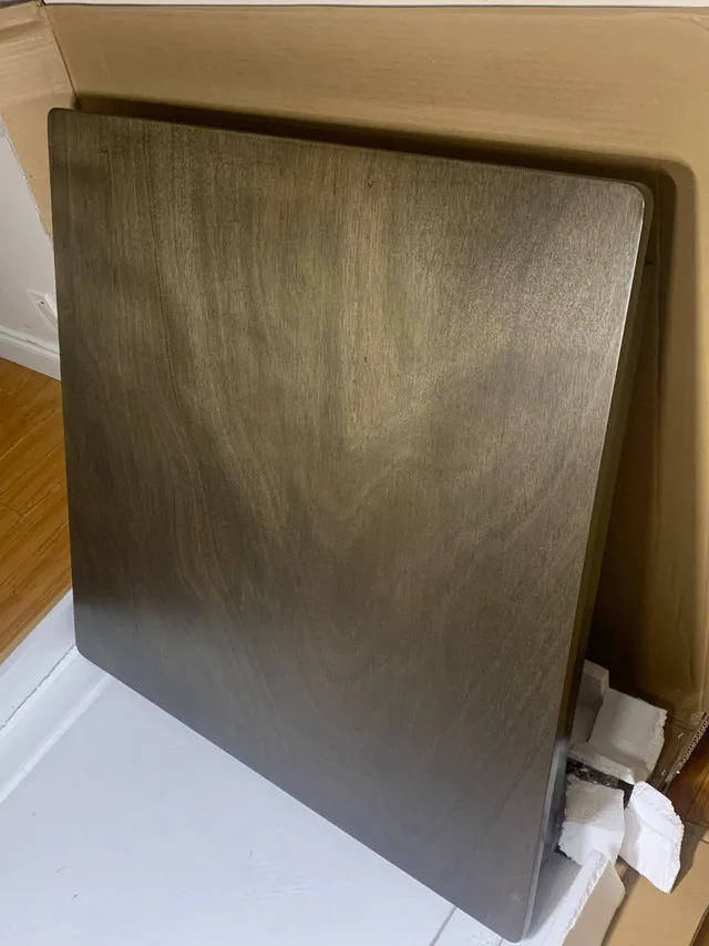 35.5" Square Counter Height Table – Rustic Wood image indicator(8)