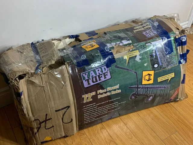 Yard Tuff 72" Steel Pine Straw Rake – Open Box image indicator(3)