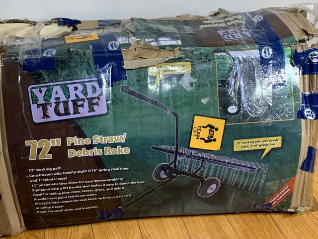 Yard Tuff 72" Steel Pine Straw Rake – Open Box image indicator(8)