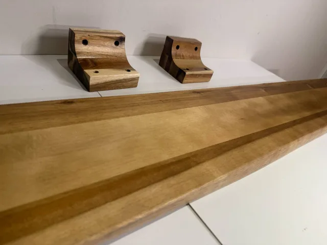Solid Wood Floating Shelf 60"x8" + Brackets | Good Finds image indicator(2)