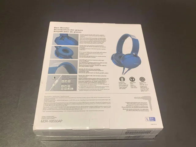 Good Finds | Sony Extra Bass Headphones MDR-XB550AP Blue image indicator(6)